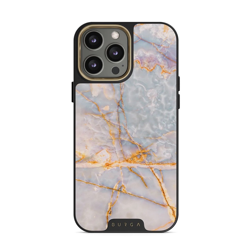 BNWT Burga iPhone 15 Pro Max Case Shallow Sea Marble Blue Phone Case MagSafe